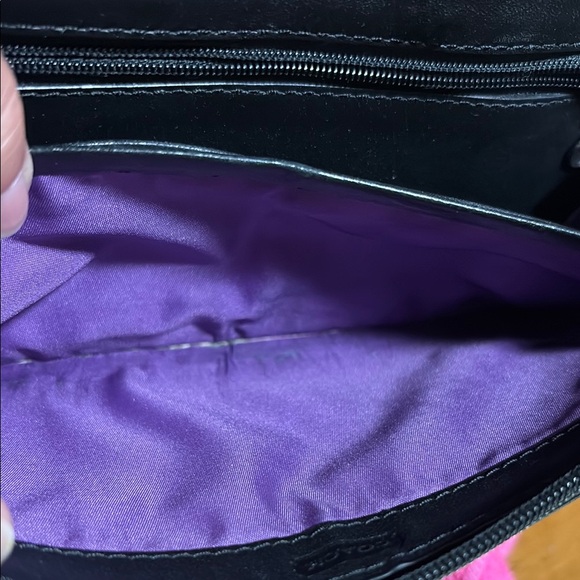 Coach Black on Black Signature Logo Canvas Wristlet Wallet Clutch GUC - Picture 16 of 16